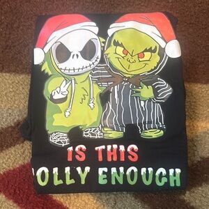 Festive Graphic Tee - Black